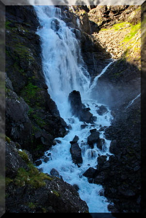 Der Wasserfall am Trollstiegen
